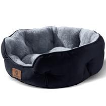 Cama para animais de estimação Asvin Small para cães pequenos e gatos domésticos preta Cama para animais de estimação Asvin Small para cães pequenos e gatos domésticos preta