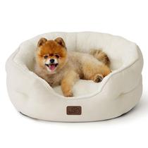Cama para animais de estimação Bedsure, redonda, pequena, para cães e gatos, antiderrapante, 64 cm
