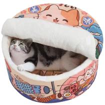 Cama para animais de estimação em forma de macarrão ramen quente e macia para cães e gatos Cama para animais de estimação em forma de macarrão ramen quente e macia para cães e gatos