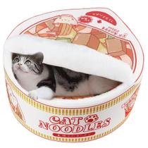 Cama para animais de estimação em forma de macarrão ramen quente e macia para cães e gatos Cama para animais de estimação em forma de macarrão ramen quente e macia para cães e gatos