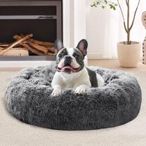 Cama para animais de estimação JOLLYVOGUE Calming Donut Cuddler para cães pequenos de 20 polegadas