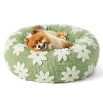Cama para animais de estimação LE SURE Donut Round Calming para cães e gatos pequenos