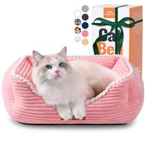 Cama para animais de estimação Zerbuger Cat Dog Retangular Calmante Rosa Fofa