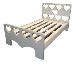 Cama Para Boneca Baby Alive Modelo Corações Em Mdf Cama Para Boneca Baby Alive Modelo Corações Em Mdf