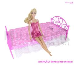 Cama Para Boneca Barbie, Susi, Monster hIGH, Disney Princesa Etc