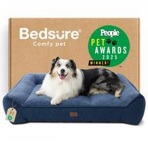 Cama para Cachorro Bedsure SupportMax XL Ortopédica Impermeável Azul Cama para Cachorro Bedsure SupportMax XL Ortopédica Impermeável Azul
