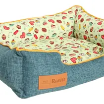 Cama para cachorro cama para gato caminha para pet retangular dijon - cachorrinho pequeno a porte grande