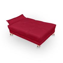 Cama para Cachorro Caminha Pet Gato Cachorro Confortavel Resistente Sofazinho Raquel Suede Vermelho