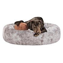 Cama para Cachorro Coohom - Formato Oval Calmante em Pelúcia Faux Fur