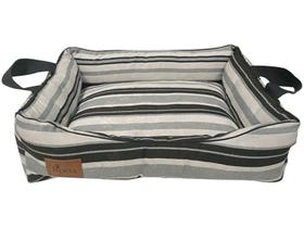 Cama para Cachorro e Gato P Bpets Top Premium - Cinza