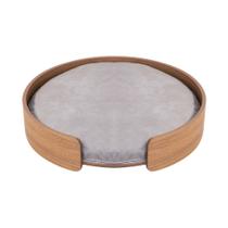 Cama para Cachorro e Gato Pet Pequeno Porte Apolo Cor Nogueira e Veludo Claro