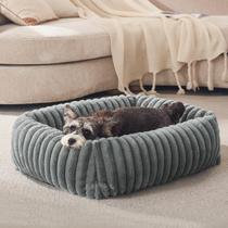Cama para cachorro FURTIME ortopédica lavável cinza 51 x 48 x 15 cm