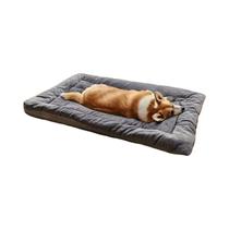 Cama Para Cachorro Grande Super Macia Em Plush, Sofá Com Almofada Espessa De Poliéster Para Cães
