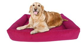 Cama Para Cachorro Grande VERMELHA 100 x 87 cm - RESISTENTE E FÁCIL DE LIMPAR