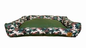 Cama para Cachorro Mabuu Pet - Camuflado Verde - Tamanho M