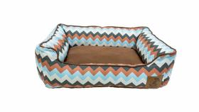 Cama para Cachorro Mabuu Pet - Chevron Azul - Tamanho M