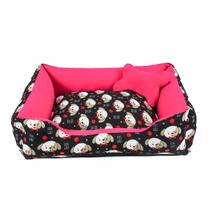 Cama para Cachorro ou Gato Tamanho Grande 70x55cm + Ossinho Cachorro Rosa Cama para Cachorro ou Gato Tamanho Grande 70x55cm + Ossinho Cachorro Rosa