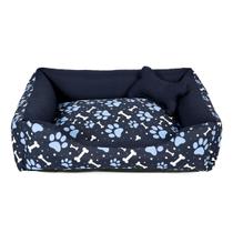 Cama para Cachorro ou Gato Tamanho Médio 60x55cm + Ossinho Marinho Cama para Cachorro ou Gato Tamanho Médio 60x55cm + Ossinho Marinho