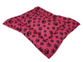 Cama Para Cachorro Patinhas Marrom 55x79cm Grande