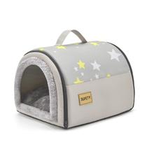 Cama para cachorros Dog House Jiupety Cozy Small Pet 2 em 1 cinza tamanho S Cama para cachorros Dog House Jiupety Cozy Small Pet 2 em 1 cinza tamanho S
