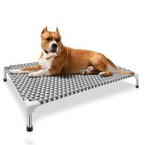 Cama para cães ao ar livre Kuntrust Elevated Raised Pet Cot Grey L Cama para cães ao ar livre Kuntrust Elevated Raised Pet Cot Grey L