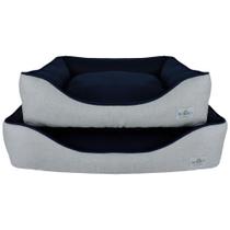 Cama para Cães Bonito Pra Cachorro Linho Clean Marinho (G)