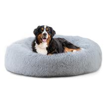 Cama para cães Bunlitent Calming Plush Anti-Ansiedade Donut 46" cinza Cama para cães Bunlitent Calming Plush Anti-Ansiedade Donut 46" cinza