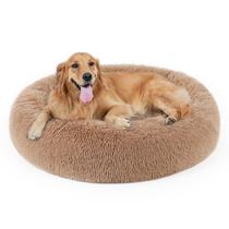 Cama para cães, cama calmante para cães e bebês, travesseiro de pele sintética, donut, cuddler