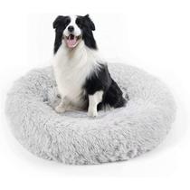 Cama para cães e bebês, travesseiro de pele sintética para animais de estimação, donut, cuddler