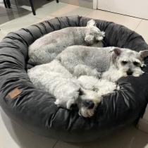 Cama para Cães e Gatos Nuvem Veludo M 60x60