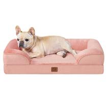 Cama para cães EHEYCIGA Espuma viscoelástica ortopédica impermeável rosa empoeirada Cama para cães EHEYCIGA Espuma viscoelástica ortopédica impermeável rosa empoeirada