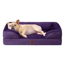 Cama para cães EHEYCIGA Ortopédica Impermeável Espuma Viscoelástica Roxa