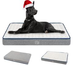 Cama para cães EMPSIGN reversível fria/quente para Crate Pad Grey XXL