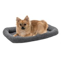 Cama para cães Furhaven Sherpa Fleece Bolster Crate Crate, almofada lavável Cama para cães Furhaven Sherpa Fleece Bolster Crate Crate, almofada lavável