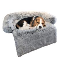 Cama para cães GGIB Calming Fluffy Push Mat com capa removível
