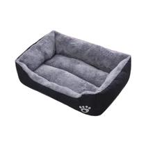 Cama Para Cães Grande, Média E Pequena, Tapete De Dormir Para Animais De Estimação Preto, Plush,