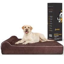 Cama para cães KOPEKS Espuma viscoelástica ortopédica de 18 cm de espessura extra grande Cama para cães KOPEKS Espuma viscoelástica ortopédica de 18 cm de espessura extra grande