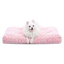 Cama para cães KSIIA, almofada de pelúcia de luxo lavável para cães, rosa Cama para cães KSIIA, almofada de pelúcia de luxo lavável para cães, rosa