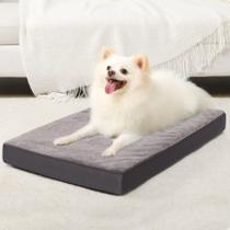 Cama para cães KSIIA Orthopaedic Crate Deluxe, pelúcia, lavável, 23x17 polegadas Cama para cães KSIIA Orthopaedic Crate Deluxe, pelúcia, lavável, 23x17 polegadas
