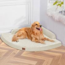 Cama para cães MEKIY Orthopaedic XL com capa removível lavável bege Cama para cães MEKIY Orthopaedic XL com capa removível lavável bege