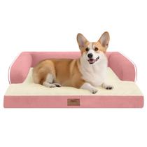 Cama para cães MEKIY Ortopédica 76x56x17cm Rosa Impermeável Cama para cães MEKIY Ortopédica 76x56x17cm Rosa Impermeável