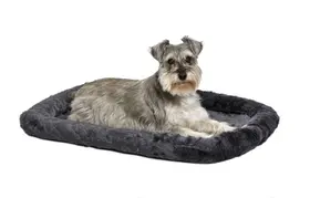 Cama para cães MidWest Homes for Pets Bolster 30 polegadas cinza