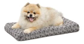 Cama para cães MidWest Homes for Pets Deluxe Super Plush Grey Cama para cães MidWest Homes for Pets Deluxe Super Plush Grey