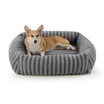 Cama para cães MIXJOY Medium 76x61x20cm Lavável, Cinza Macio