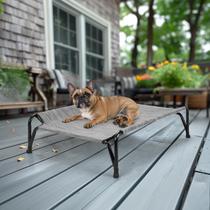 Cama para cães Veehoo Cama de berço elevada ao ar livre de altura média