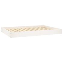 Cama para cães vidaXL Solid Pinewood, confortável, resistente, branca