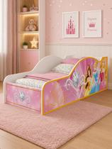 Cama Para Criança Infantil Princesa Com Colchão Feita Em Mdf Cama Para Criança Infantil Princesa Com Colchão Feita Em Mdf