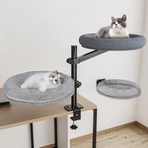 Cama para escritorio para gato Acools doble giratoria 360 hasta 36 kg