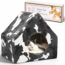 Cama para gatos Cave House ComSaf Winter Pet House com camas fofas para gatos