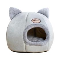 Cama para Gatos e Cães Pequenos - Ninho Aconchegante para o Inverno